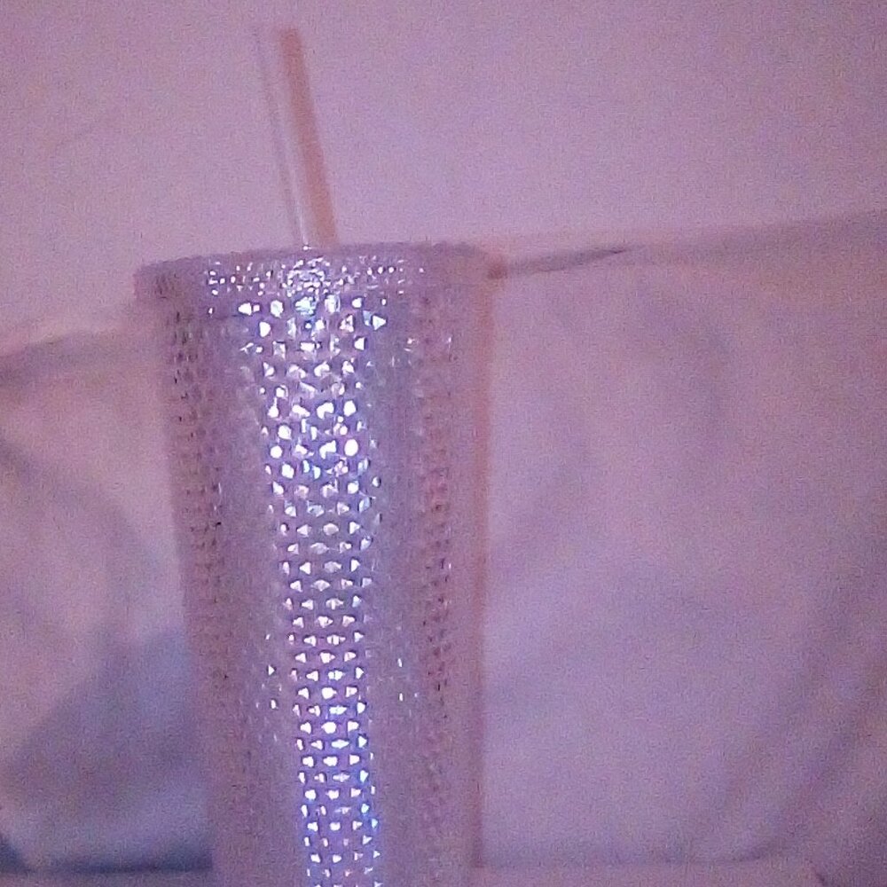 Lage clear sparkle tumbler cup